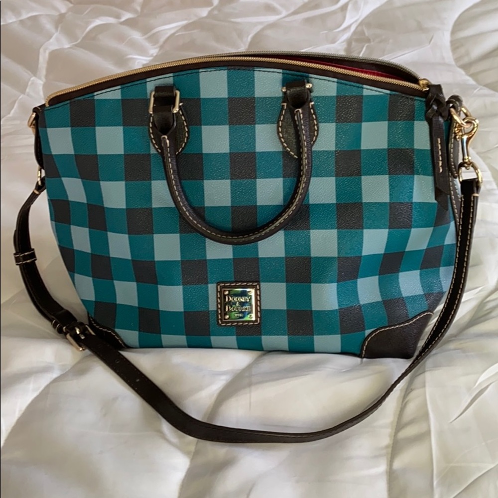 Dooney & Bourke Satchel Teal & Black
